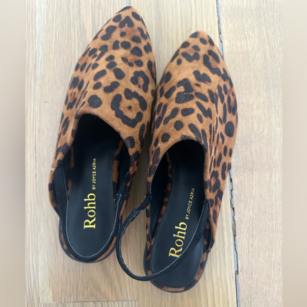 Rohb by Joyce Azria Soho Pointed Walking Classic Slip On Flat Mule Slipper US 7